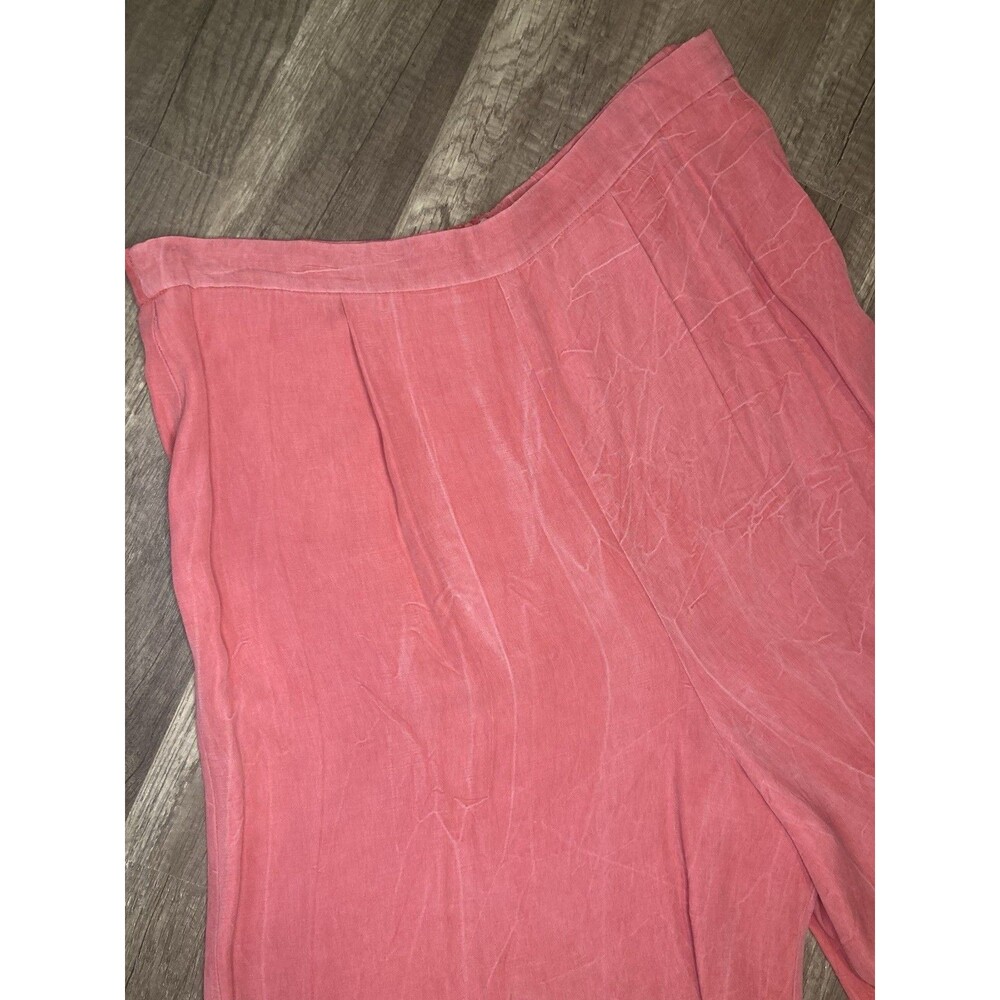 80s Sheri Martin Womens 14 Pant Suit Skorts 2 Piece Rose Pink Y2K Friends Office - Picture 9 of 13